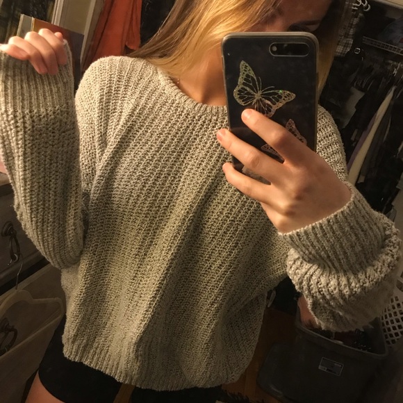 Brandy grey knit sweater - Picture 2 of 4